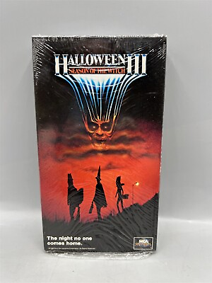 #ad #ad NEW SEALED HALLOWEEN III 3 SEASON OF THE WITCH VHS TAPE W UNIVERSAL WATERMARK