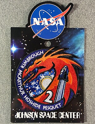 NASA SPACEX CREW 2 MISSION PATCH 4quot; USA