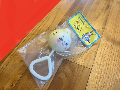 #ad Vintage HARD PLASTIC BABY RATTLE by Baby World In Original Bag. Vintage Toys