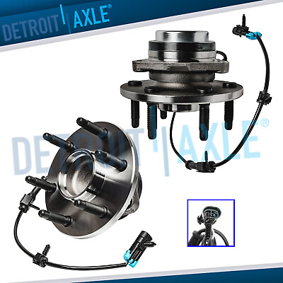 #ad 2WD Front Wheel Hub and Bearings for Chevy Silverado 1500 Tahoe GMC Sierra 1500