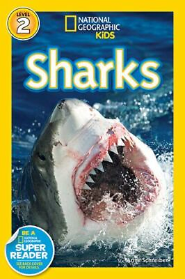 #ad National Geographic Readers: Sharks Science Reader Level 2 Schreiber Anne
