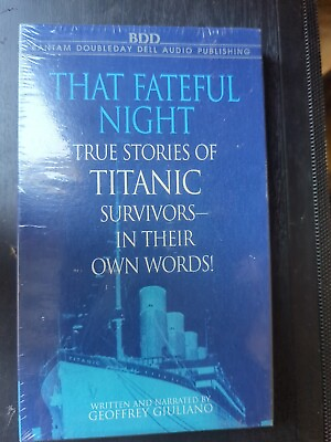 Vintage That Fateful Night Titanic Survivors Geoffrey Giuliano Audio Cassette