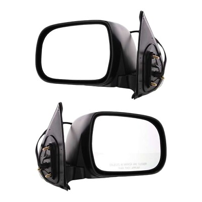 #ad #ad Set Of 2 Mirror Power For 2005 2011 Toyota Tacoma Manual Folding Textured Black