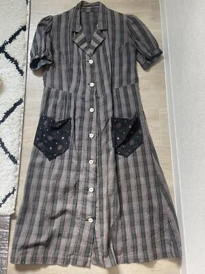 #ad French Antique Work Dress Sashiko