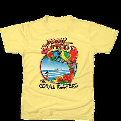 Jimmy Buffett 1982 Homecoming Tour Vintage Shirt Yellow T Shirt HNS456