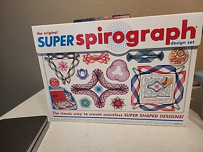 #ad New Super Spirograph Design Set 50th Anniversary 75 Piece Set
