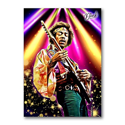 Jimi Hendrix Headliner Sketch Card Limited 02 30 Dr. Dunk Signed