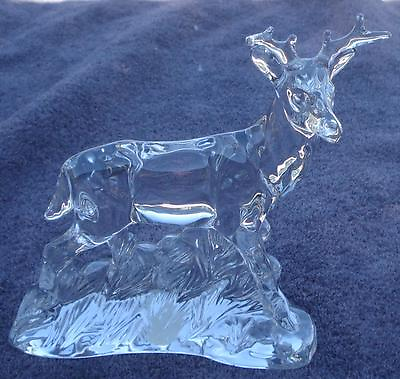 #ad Gently Used Crystal Reindeer Decorative Christmas Figure VERY CUTE VGC