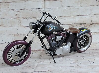 Handmade Tin Metal Motorcycle Model 1942 Indian Harley Motorcycles Vintage SALE
