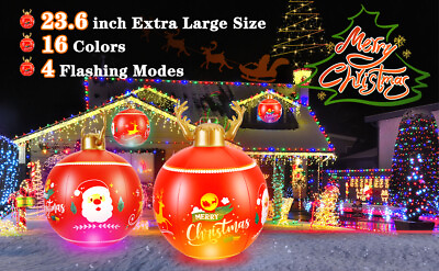60cm PVC Ball for Christmas Party Holiday Garden Yard Indoor Outdoor Decoration