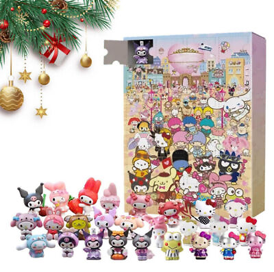 #ad Hello Kitty 2024 Christmas Advent Calendar Kuromi Countdown 24 Days Sanrio Toys