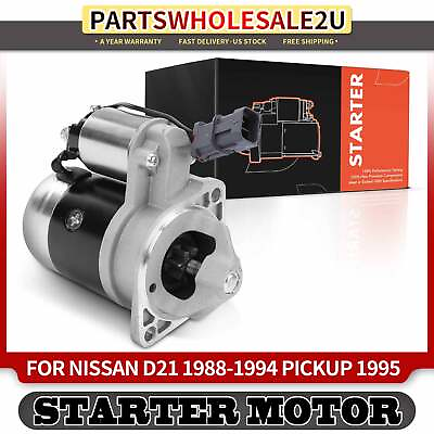 #ad #ad New Starter Motor for Nissan D21 1988 1994 Pickup 1995 Van 1987 1988 2.4L 0.85kW