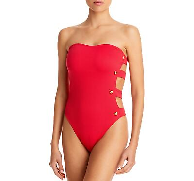 #ad Alexandra Miro 286309 Women Bella Strapless One Piece Swimsuit Size X Small