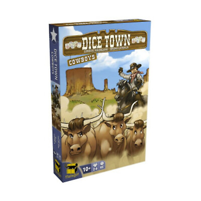 #ad Asmodee Board Games Dice Town Cowboy Expansion Box SW