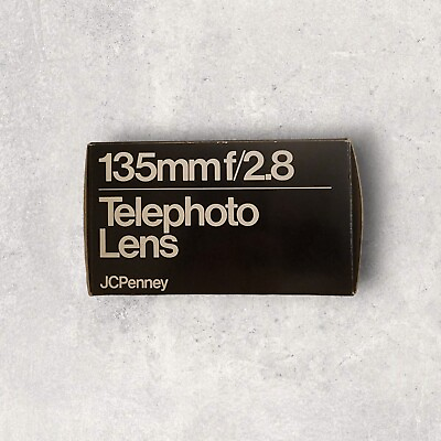 #ad 135MM F 2.8 JCPENNEY LENS FOR K MOUNT Camera New Original Box amp; Pkg Dead Stock