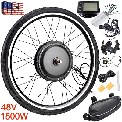 #ad 26#x27;#x27; Front Rear Wheel Electric Bicycle Conversion Kit 1000 1500W E Bike MotorKit