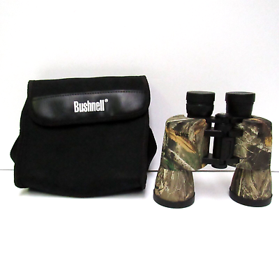 Uline Bushnell 10 X 50 Power View Camo Camouflage Binoculars With Case