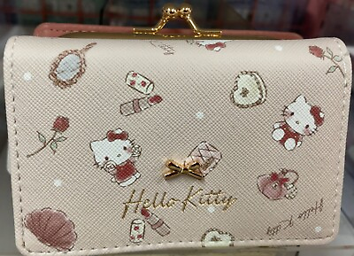 #ad Sanrio Character Hello Kitty Mini Wallet Card amp; Coin Case Compact Wallet New