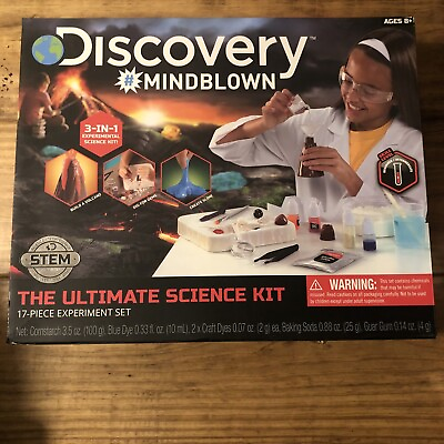 Discovery MINDBLOWN Ultimate Science Experiment 17 pc Kit NIB STEM Educational