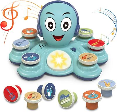 #ad Hand Drum Baby Musical Toys for Toddlers Rock Octopus 28 Sounds Saxophone Guitar