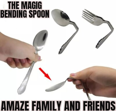 Magic Tricks Bending Spoon Illusion Close Up Street Magician Trick T5
