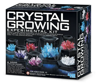 NEW 4M 5557 Crystal Growing Science Model Kit with 7 Experiments