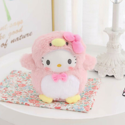8quot; Cute Hello Kitty Cosplay Penguin Doll Toy Soft Plush Stuffed Toys Kids Gift