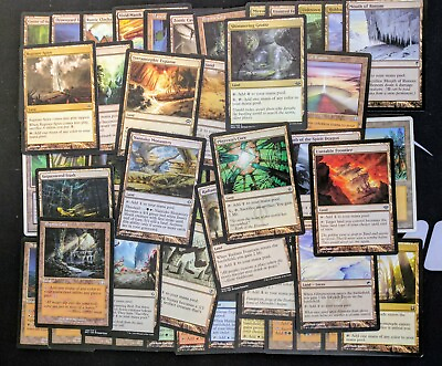 50 Different Non Basic Land Lot with Rares Collection Magic MTG FTG
