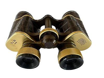 Leather STEINHEIL OPTIK Binoculars 7 x 35 WIDE ANGLE 119750 w damaged case