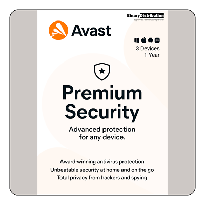 #ad Avast Premium Security 2024 3 Devices 1 Year Download