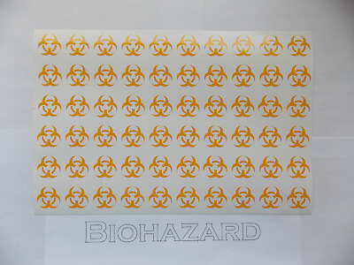 #ad Biohazard High Heat Vinyl Stencil 12quot; x 8quot; Unweeded