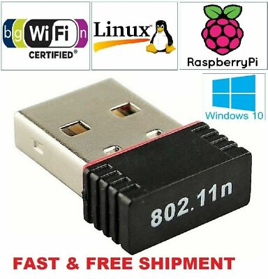 #ad New Realtek Mini USB Wireless 802.11B G N LAN Card WiFi Network Adapter RTL8188