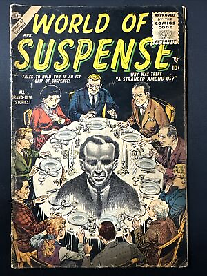 #ad World of Suspense #1 Atlas Comics Horror Silver Age 1956 Fair *A4