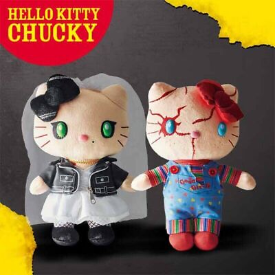 #ad Hello Kitty Chucky Tiffany Child#x27;s Play 9quot; Plush Doll USJ Halloween Horror USA