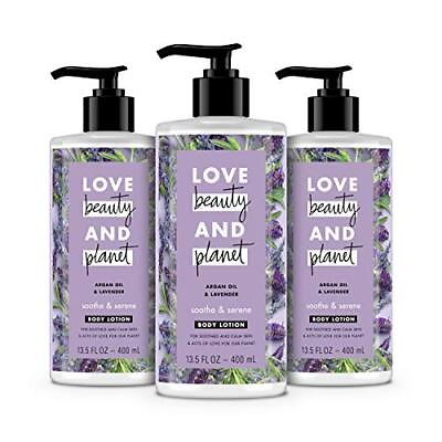 #ad Body Lotion Argan Oil and Lavender 13.5 Ounce Pack of 3