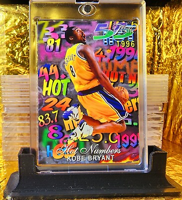 KOBE BRYANT🔥1996 97 Flair quot;Hot Numbersquot; Rookie Artist#x27;s Proof Card💎🏀