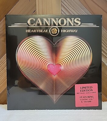 #ad Cannons Band Heartbeat Highway Gold Vinyl LP Limited Edition. Sealed. Ships Safe