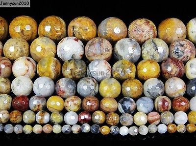 #ad Natural Crazy Lace Agate Gemstone Faceted Round Beads 15.5#x27;#x27; 4mm 6mm 8mm 10mm