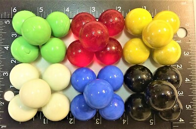 #ad #ad 1quot; 25mm 30 Opaque Solid Glass Marbles for Board Games Free Shiping Priority Mail