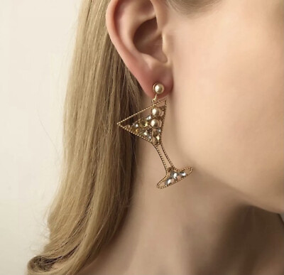 Martini shape earrings
