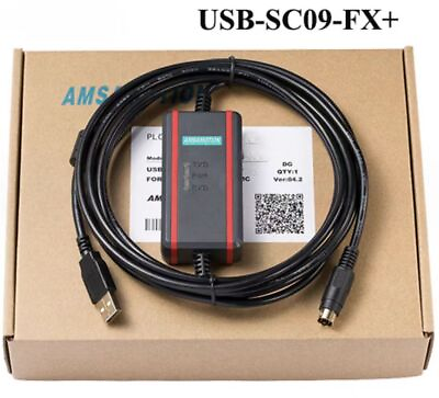 #ad #ad USB SC09 FX for Mitsubishi FX 1N 1S 2N 3U3S PLC Programming Cable FTDI Chip
