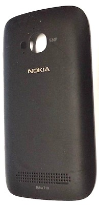 OEM Black Cell Phone Housing Case Battery Door Back Cover For Nokia Lumia 710