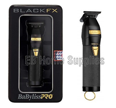 #ad BaByliss PRO Black Gold Skeleton Metal T Blade Cordless Hair Trimmer FX787BN FX