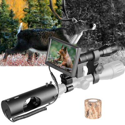 #ad 5quot; Hunting Riflescope Night Vision IR Optics Sight Scope Cam 850nm Infrared US