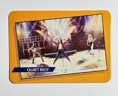 #ad 1985 AGI Rock Star Concert Cards QUIET RIOT 1st Series #21