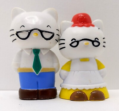 Hello Kitty amp; Dear Daniel Pair of Cake Toppers Sanrio 2012 PVC Vintage