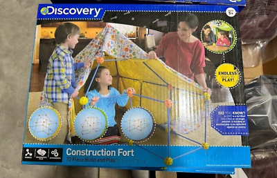 #ad Discovery Kids 72 Pc Build amp; Play Construct Fort Tent Tunnel Playhouse Brand New
