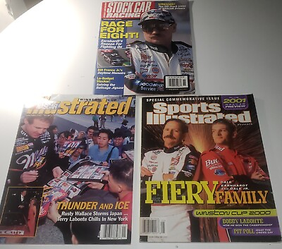 #ad 1997 NASCAR ILLUSTRATED 2001 SPORTS ILLUSTRATED AND 2000 STOCK CAR RACING...
