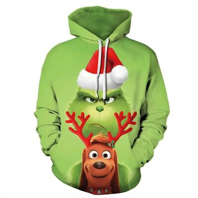 The Grinch Christmas And Dog Merry Christmas 3D Hoodie All Over Printed