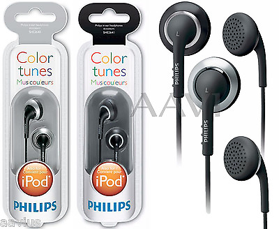 Philips Earbuds Replacement Headphones for Portable CD DVD MP3 Player Phones
